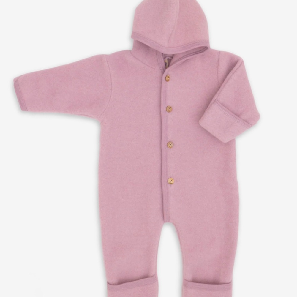 New* Organic Merino Wool Fleece Bunting/Overall